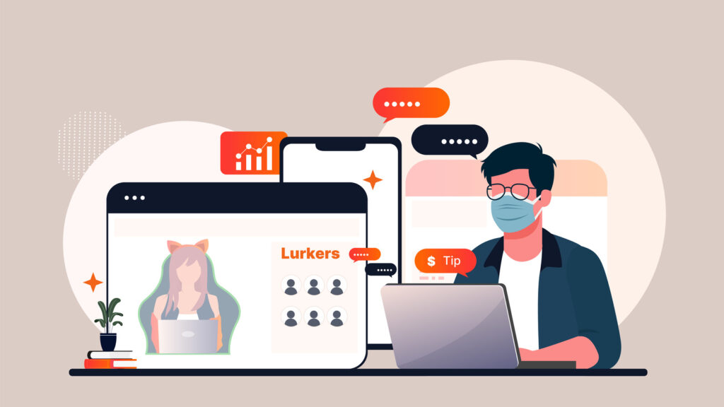 Converting Quiet Viewers into Active Participants in Webcam Streaming